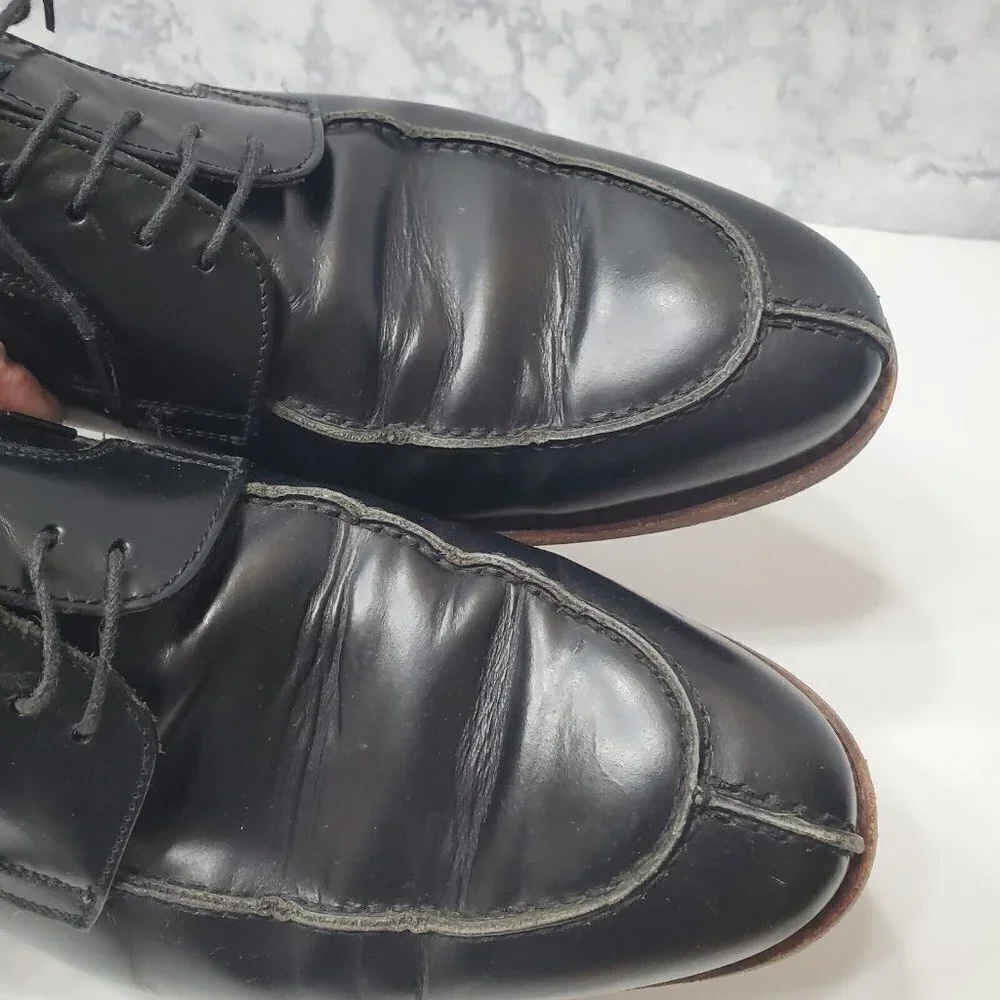 Berwick 1707 Split Toe Derby Dress Shoe Mens 9.5‎ Black Leather Goodyear Welted